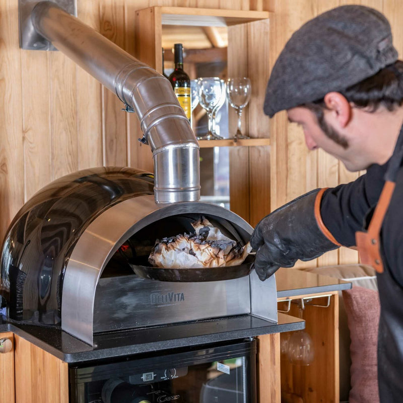 Delivita Chimney for Wood Fired Pizza Oven FirePit.co.uk