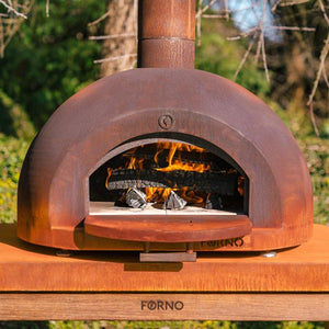 Dome Corten Steel Outdoor Pizza Oven