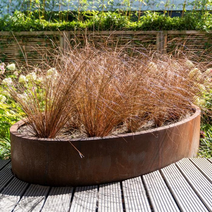 Adezz Ellipse Corten Steel Planters