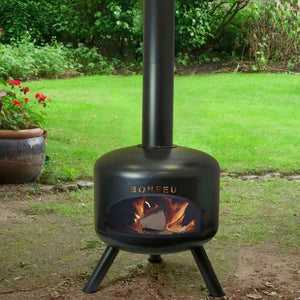 Bonfeu BonGiro Black Outdoor Fireplace