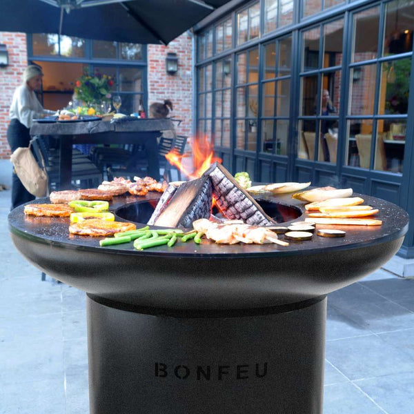 Bonfeu Black BBQ Grill and Plancha