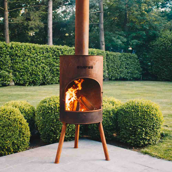 Bonefeu Bonton Outdoor fireplace Corten Steel