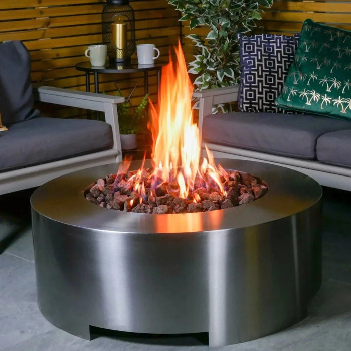 Brightstar Fires Saturn Round Gas Fire Pit Table