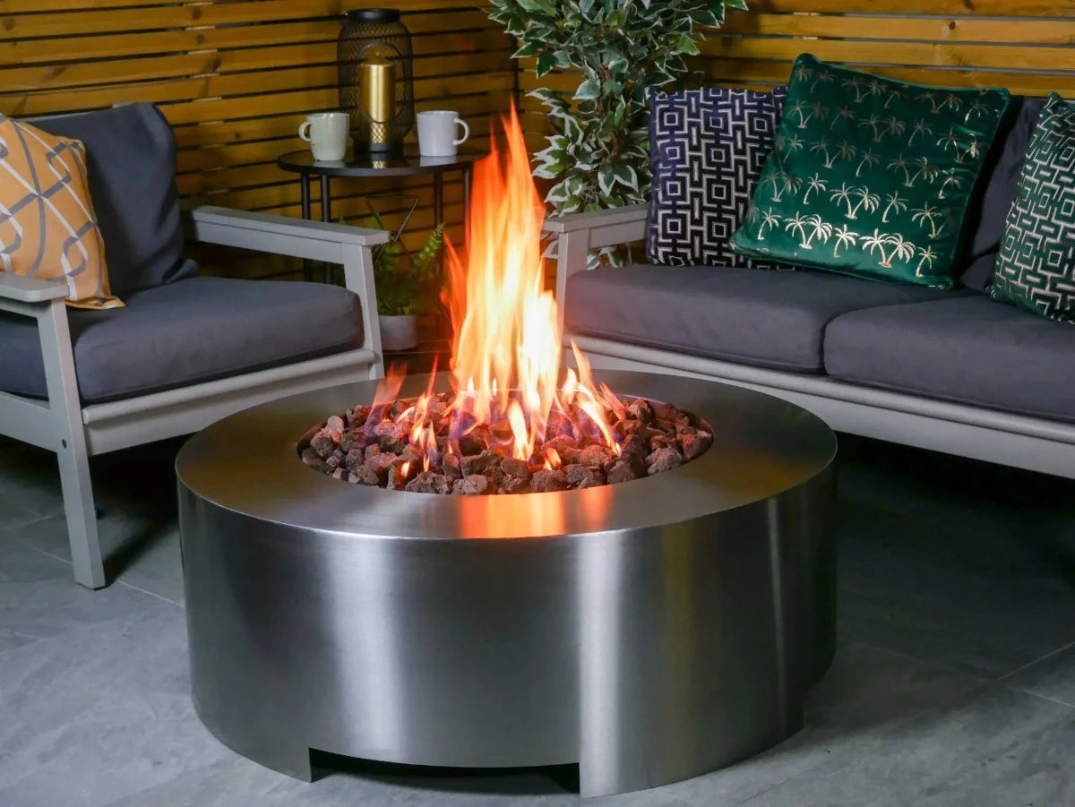 Brightstar Fires Saturn Round Gas Fire Pit Table FirePit