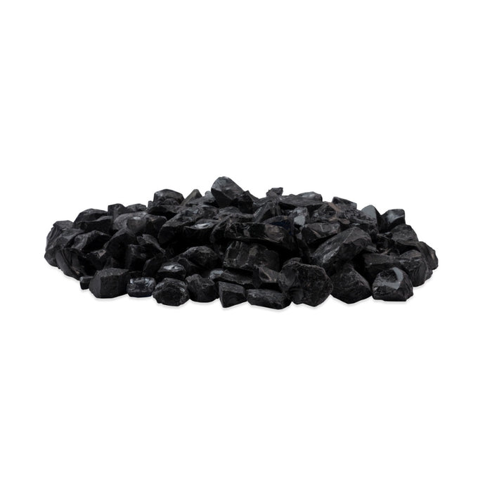 Ecosmart Fire Black Glass Charcoal