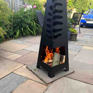 Black Steel Chimenea