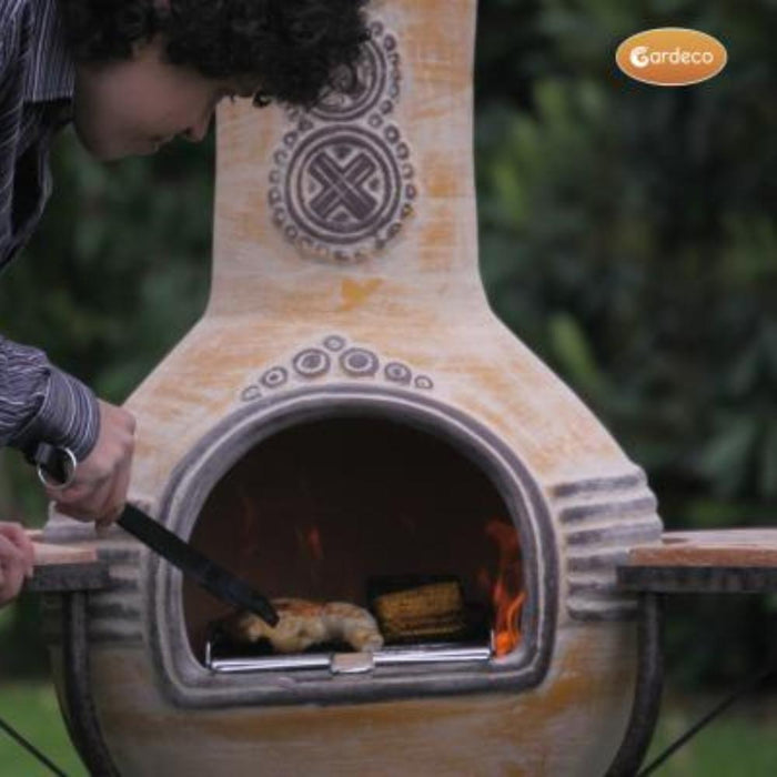 Gardeco Azteca XL Chimenea BBQ Oven Pack