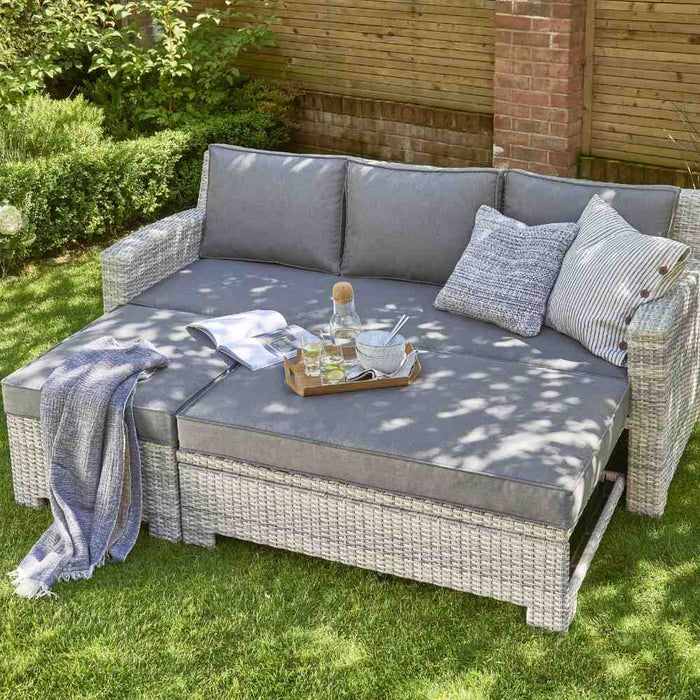 Norfolk Leisure Oxborough Pull Out Lounge Sofa in Grey