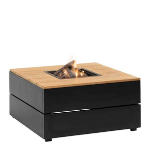Cosipure 100 Gas Fire Pit balck and teak