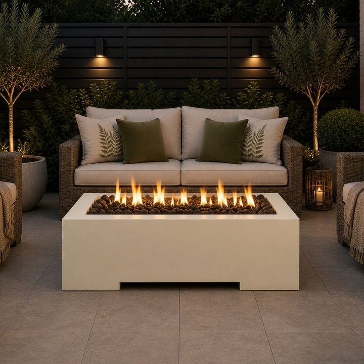 Brightstar Fires Titan Rectangular Gas Fire Pit Table