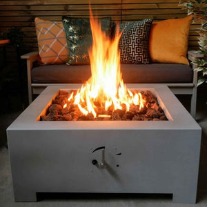 Callisto Zinc Gas Fire Pit