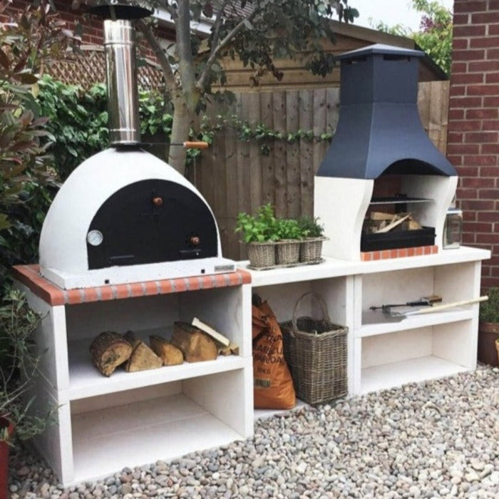 XclusiveDecor Napoli Outdoor Kitchen - BBQ and Wood Fired Pizza Oven