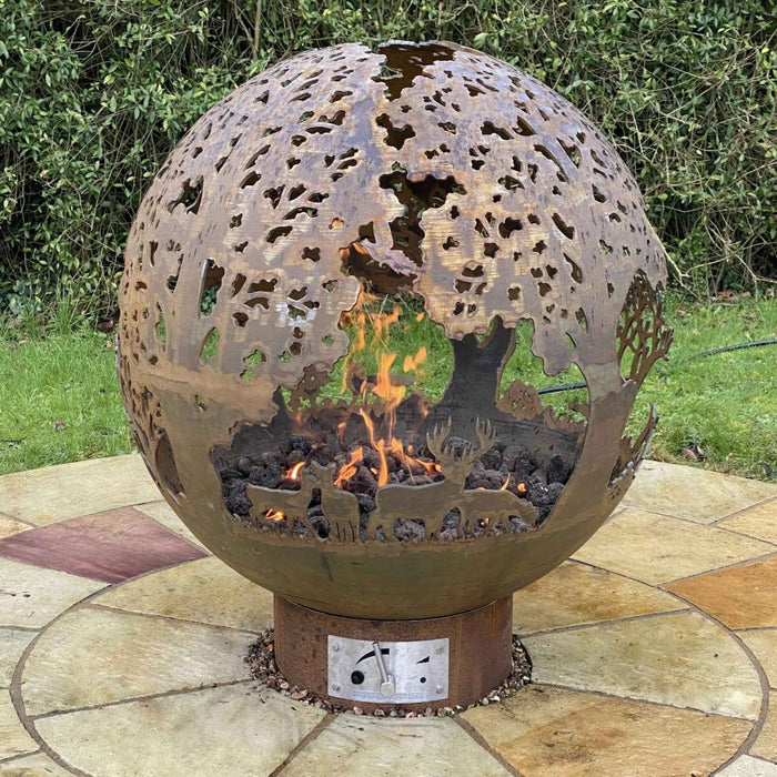 Brightstar Fires English Country Sphere Gas Fire Pit
