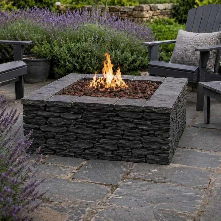 Brightstar Fires Square Gas Fire Pit Burner Kit