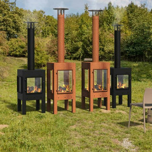 Adezz Forno Outdoor Fire Place Adezz Digna Corten Steel Outdoor Fireplace