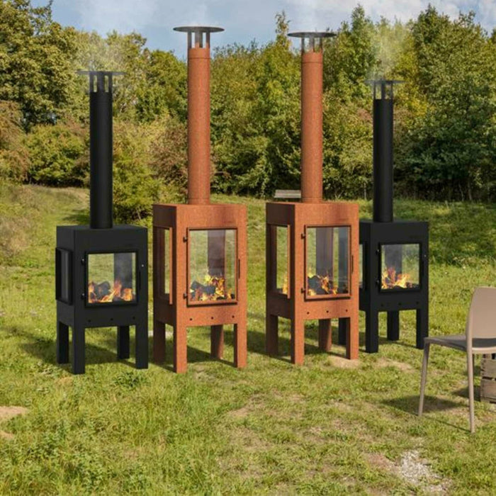 Adezz Digna Corten Steel Outdoor Fireplace