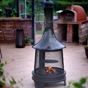 Haloo Alpine  Outdoor Fireplace Black