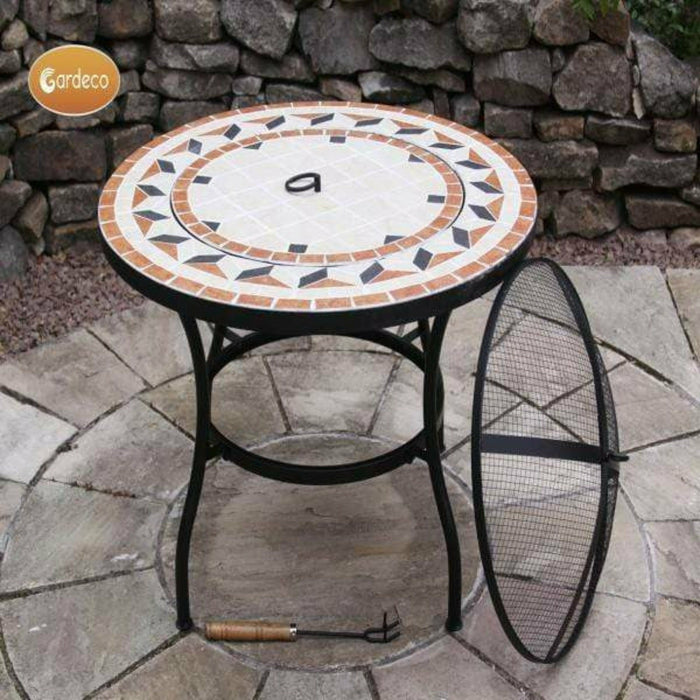 Gardeco Fire Bowl Table with Tile Mosaic