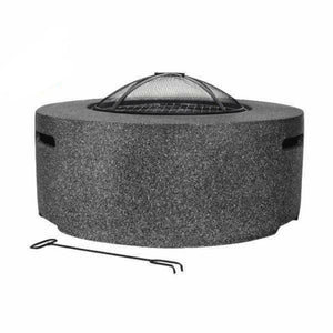 Gardeco Fire Pit DARK GREY Gardeco MGO Cylo Fire Pit in Light Grey, Dark Grey and Green. Includes BBQ Grill and Mesh Guard
