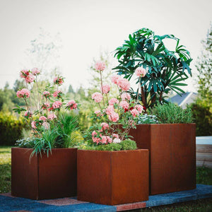 GrillSymbol Planters GrillSymbol Clara Corten Steel Planter Set