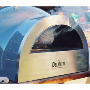 DeliVita Pizza Oven DeliVita Portable Wood-Fired Oven in Blue Diamond