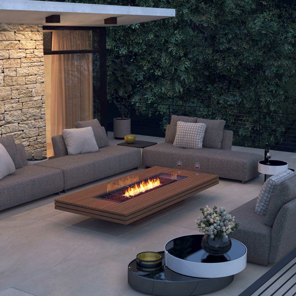 EcoSmart Fire Bioethanol Fires EcoSmart Fire Gin 90 Low Bioethanol Fire Table