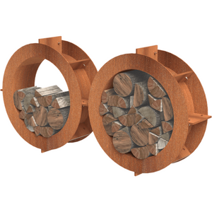 Adezz Forno Accessories Adezz Forno Corten Steel Circular Wood Storage
