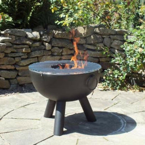 Gardeco Fire Pit 50cm Gardeco Casa Black Steel Fire Pit 50 and 70cm