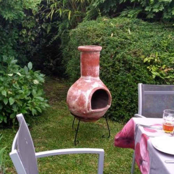 Gardeco Colima Mexican Chimenea in Red, Large and XLarge