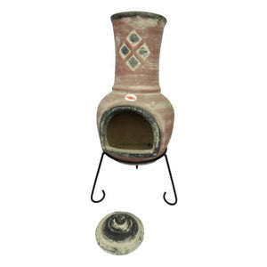 Gardeco Chimenea Gardeco Cuarteles Clay Chimenea Red