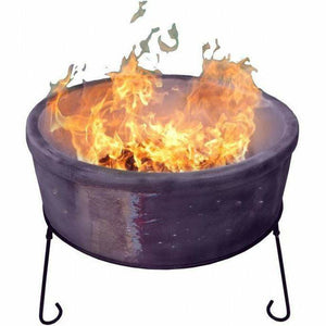 Gardeco Fire Pit Gardeco Atlas Fire Bowl in Purple Glazed Clay