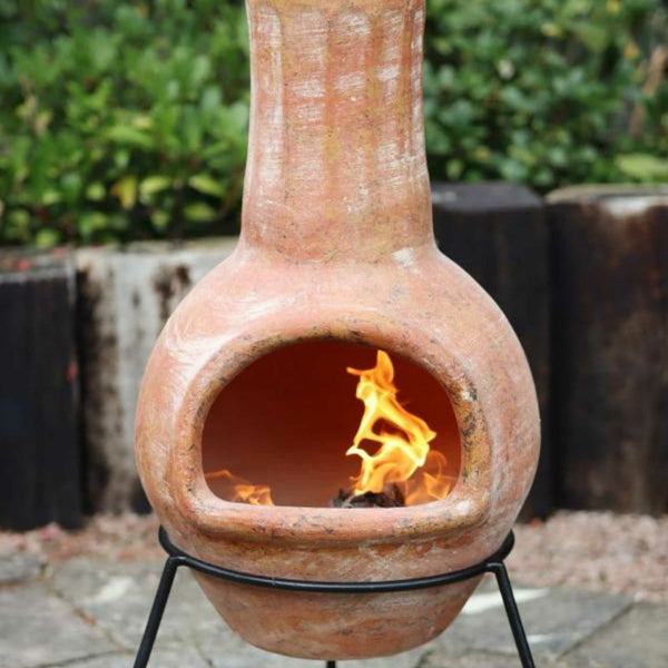 Gardeco Chimenea Gardeco Muro Geniune Mexican Clay Chimenea