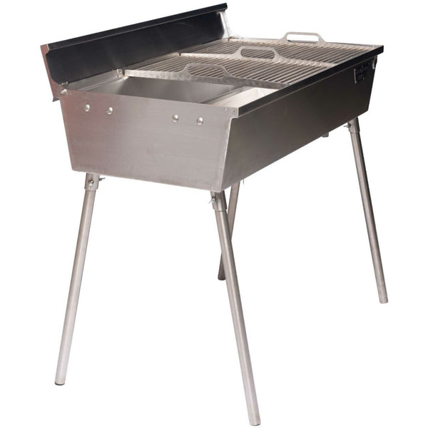 GrillSymbol Barbecue GrillSymbol Chef XXL Silver Wood Burning Barbecue