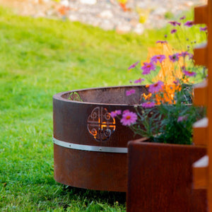 GrillSymbol Fire Pit GrillSymbol Lucas Fire Bowl Corten Steel 95cm