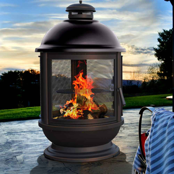 Haloo Apollo Outdoor Wood Burning Garden Fire Pit