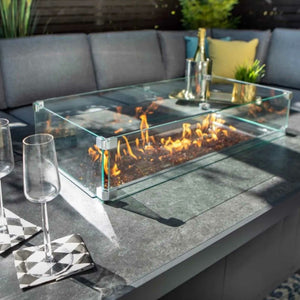 Hartman Aurora 3 Seat Lounge Set With Gas Fire Pit