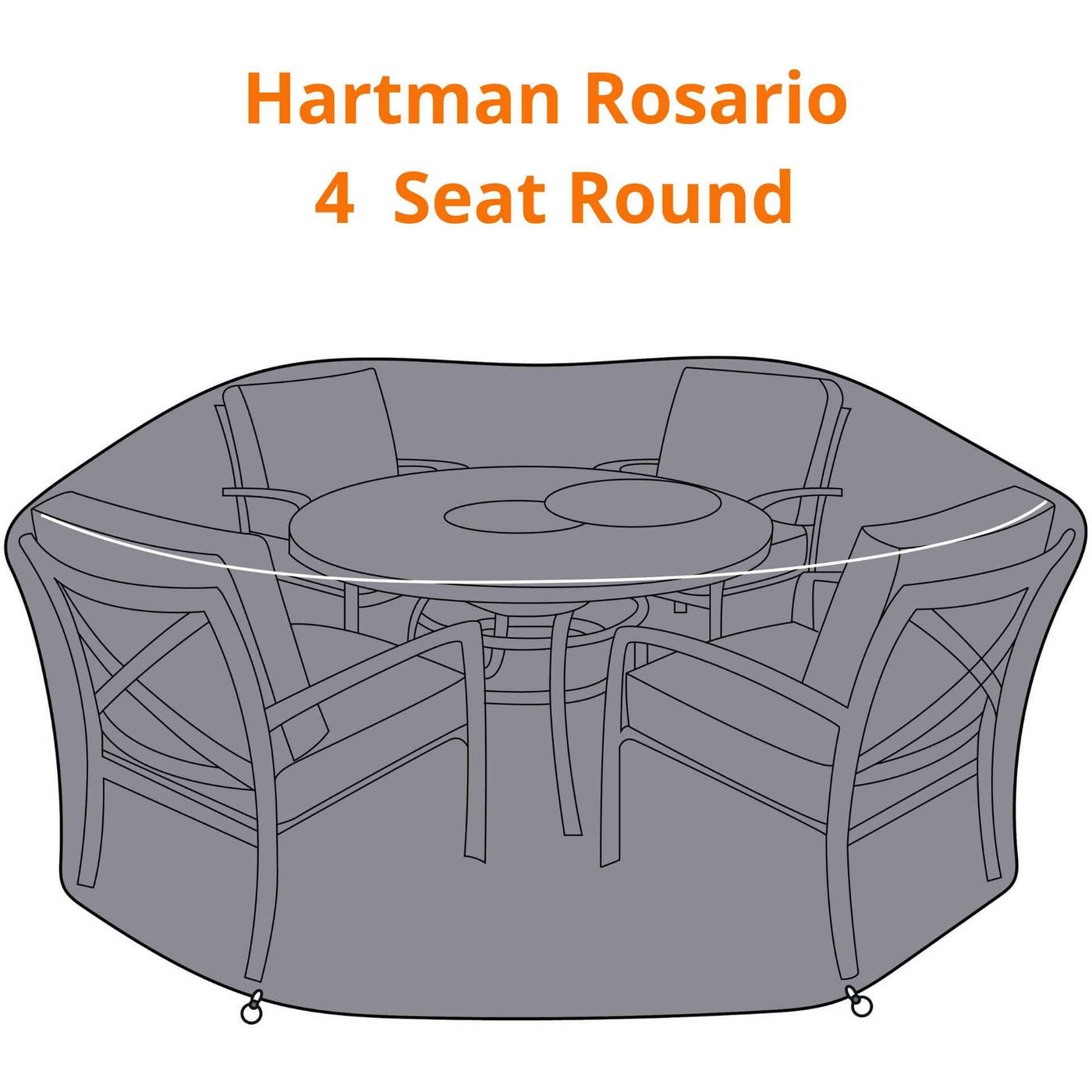 Hartman Covers for the Amalfi, Apollo, Aurora and Rosario Fire Pit Tab