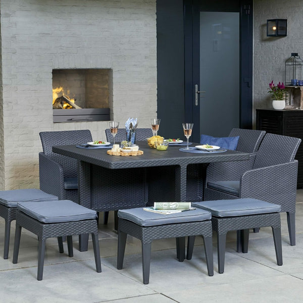 Keter Garden Furniture Keter Santiago 8 Seat Garden Furniture Set