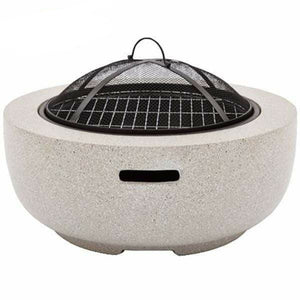 Gardeco Fire Pit Gardeco MGO Marbella Fire Pit Round inc Grill