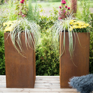 GrillSymbol Planters GrillSymbol Manhattan Cor-Ten Planter Set of 2