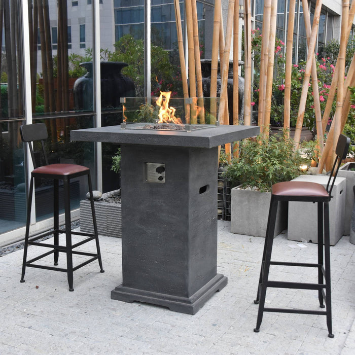 Elementi Fire Montreal Gas Fire Table Bar