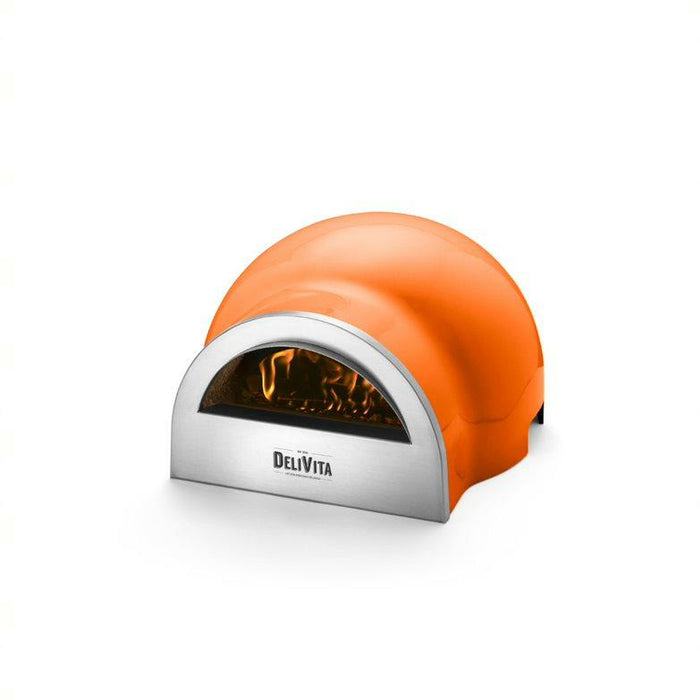 DeliVita Portable Wood Fired Pizza Oven Orange