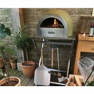 DeliVita Pizza Oven DeliVita Portable Wood-Fired Oven Olive Green