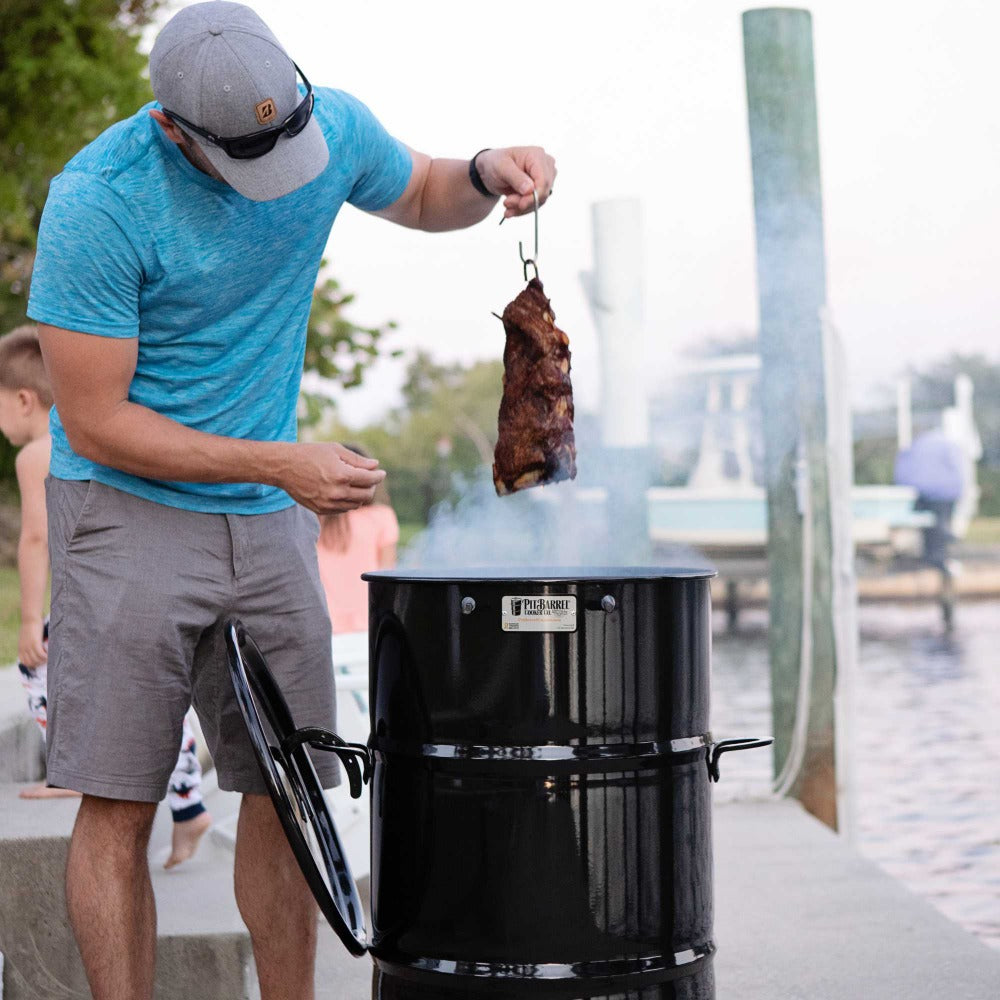 Drum Smoker Pit Barrel Pork Ribs Meat Pot Barrel Cooker Pot Barrel