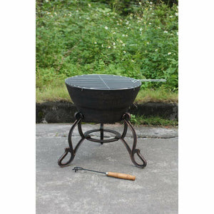 Gardeco Fire Pit Gardeco Safir Fire Pit Cast Iron 42cm