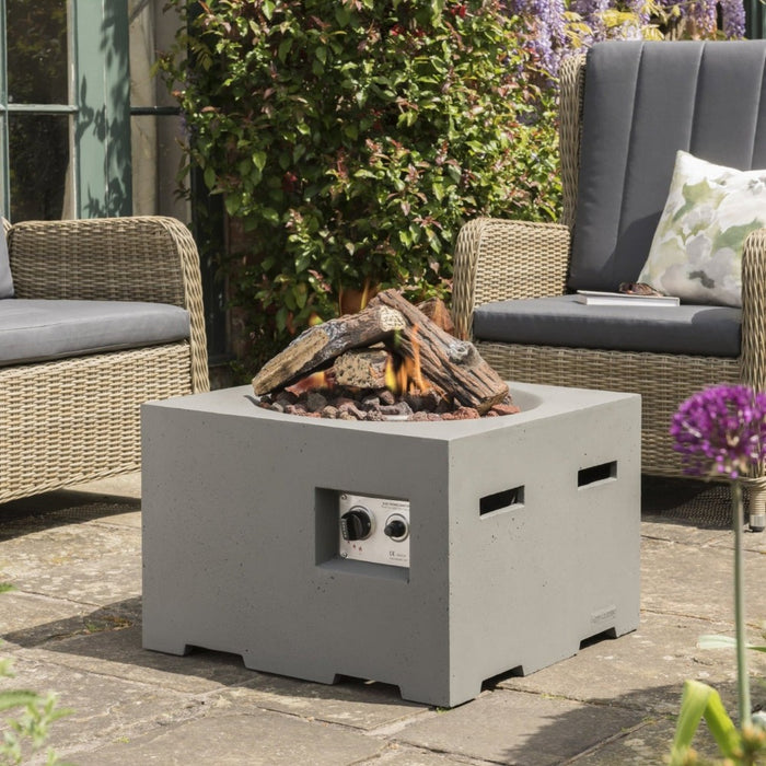 Happy Cocooning Gas Fire Pit Small Square 60cm