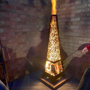 WeatherITI vy Metal Chimenea