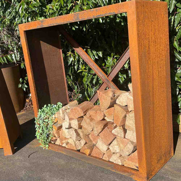 Weather It Corten Steel Log Store