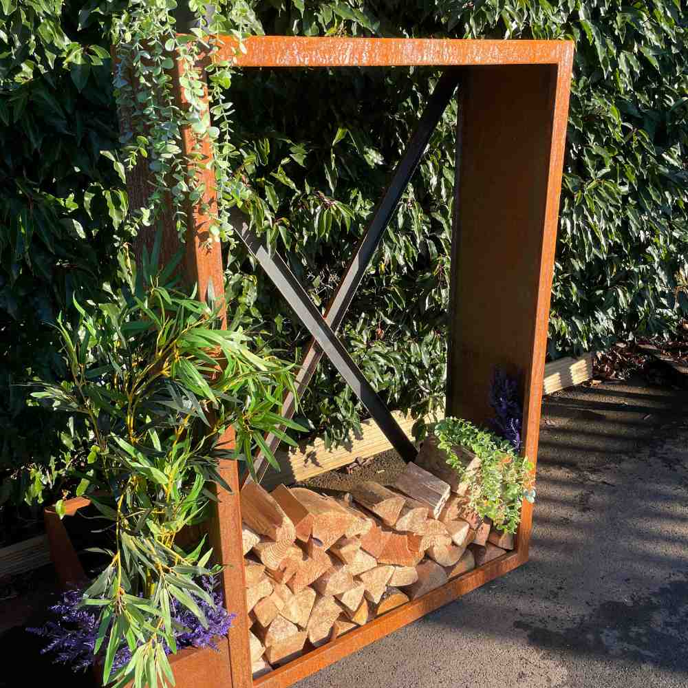 Log store weather cover best sale