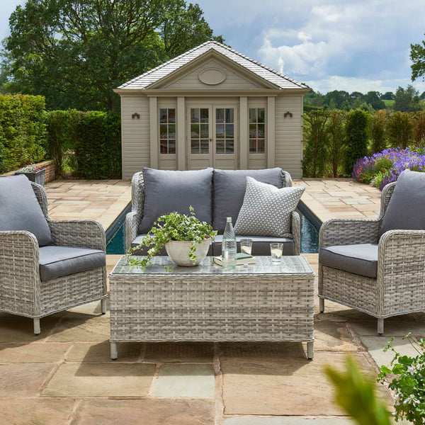 Norfolk Leisure Garden Furniture Wroxham 4 Seat Lounge Set